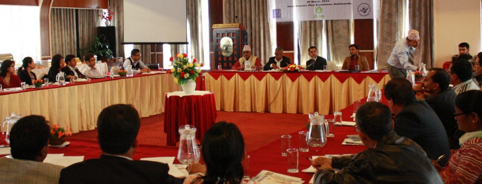 Round Table Discussion on Progress and Implementation Status of Climate Change Policy and Programmes in Nepal